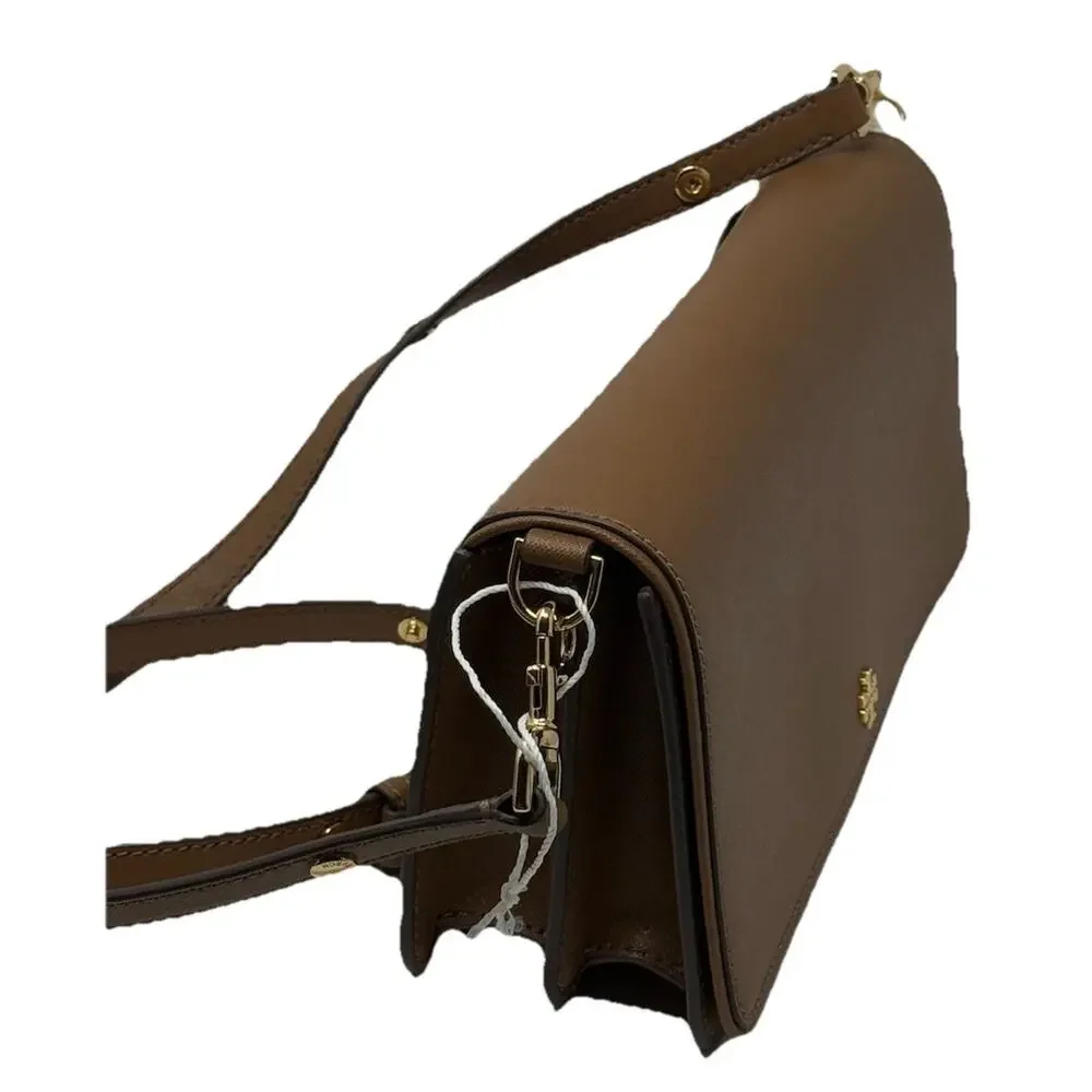 Tory Burch Brown Leather Crossbody Shoulder Bag